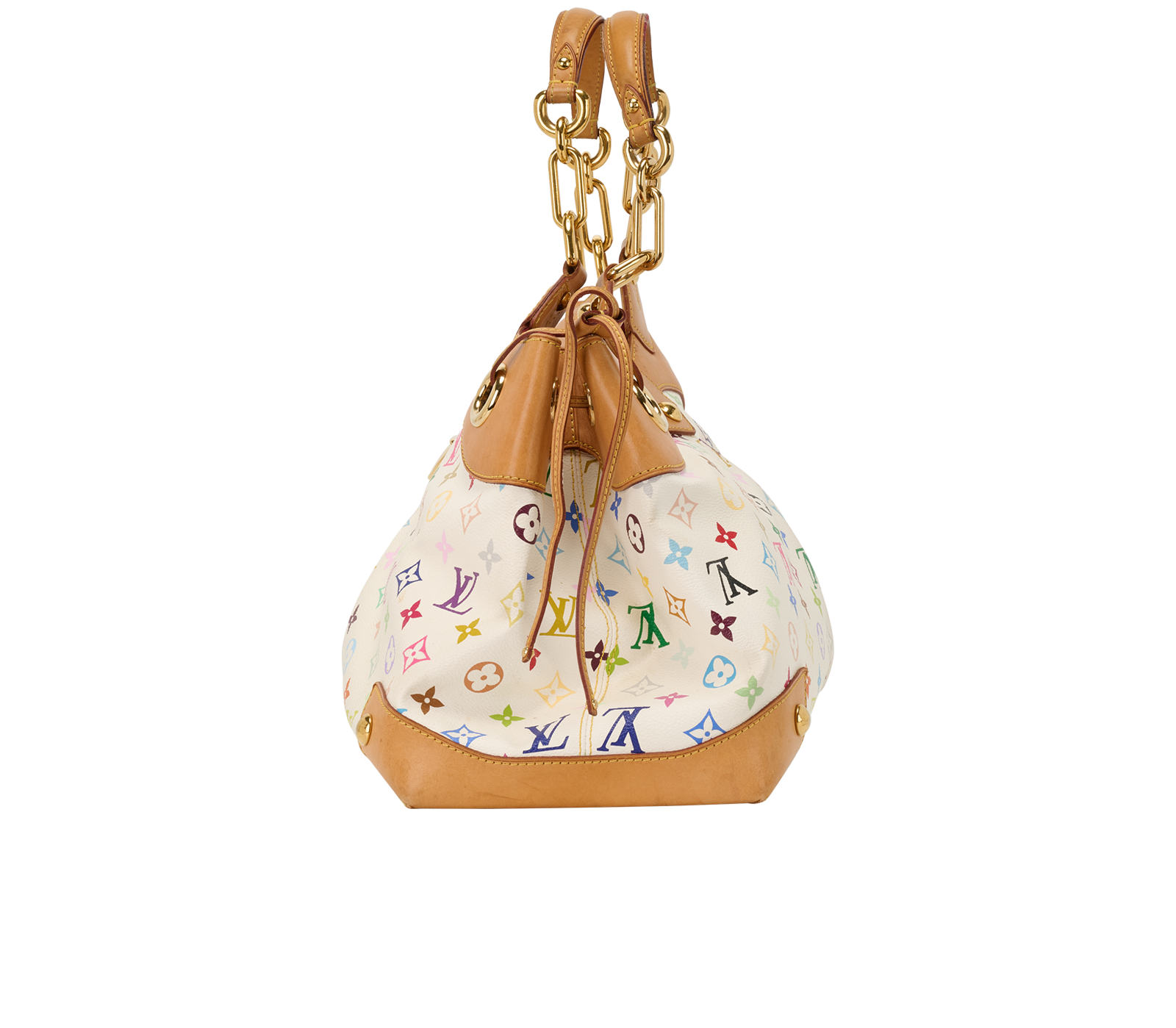 x Murakami Ursula Tote, &pound;595, Handbags, White, Canvas, Bottom view